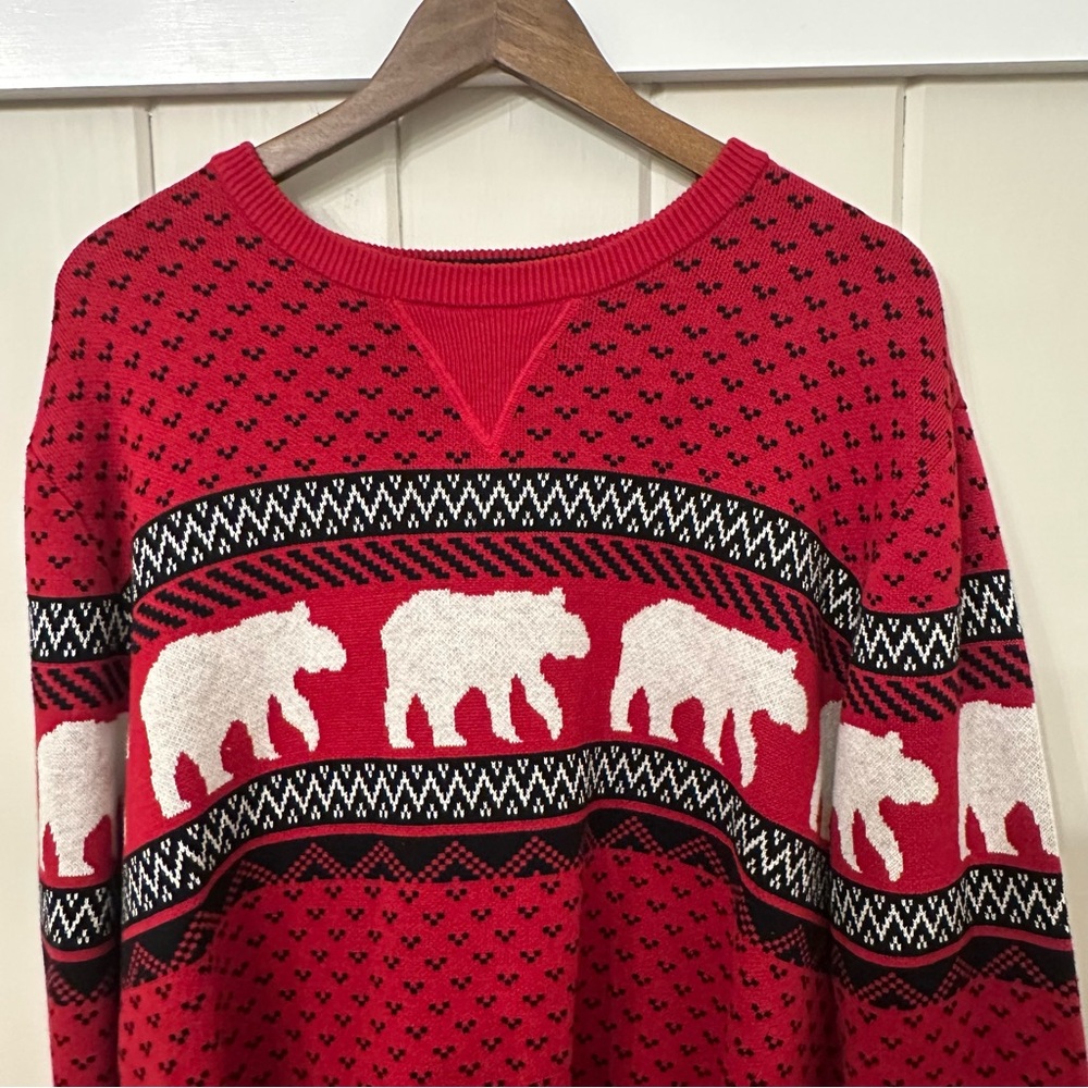Men’s Chaps Red Polar Bear Crewneck Sweater, Size XL, NWOT - Picture 2 of 6